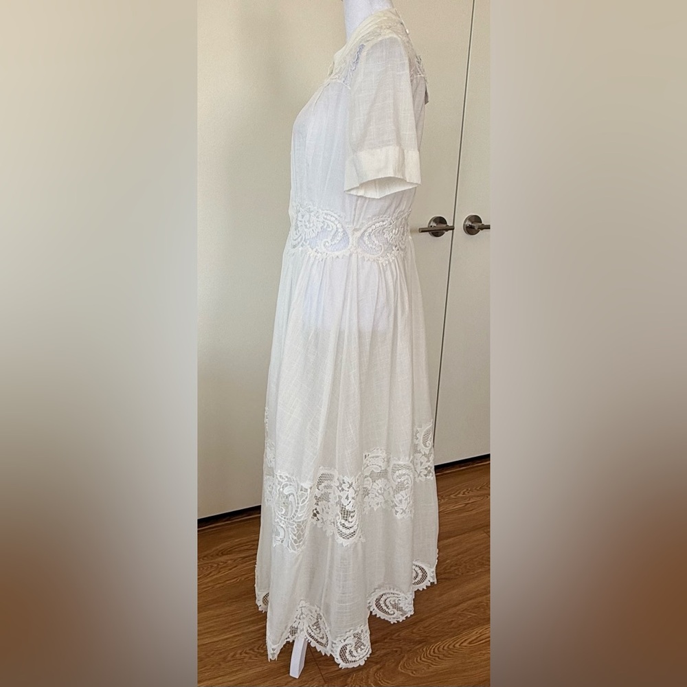 Zimmerman 100% cotton White Lace Maxi Dress - Picture 5 of 16